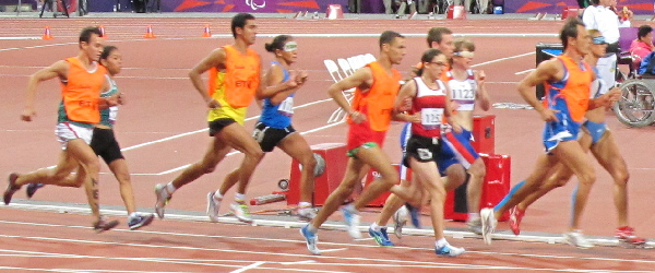 Paralympics - blind runners with guides