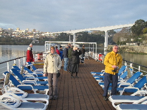 Our boat Douro Prince approaching Oporto
