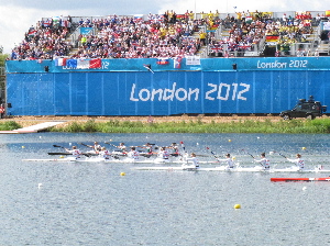 Olympics canoeing at Eton Dorney