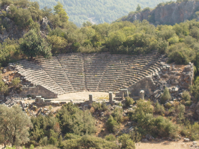 Theatre at Pinara -  Lycian coast Turkey 2008