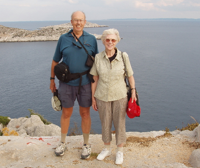 David and Barbara Hawgood at Loryma - Lycian coast Turkey 2008